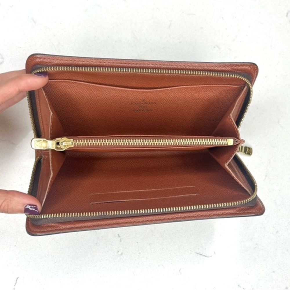 Louis Vuitton Brown Monogram Zip-Around Wallet - Picture 7 of 13